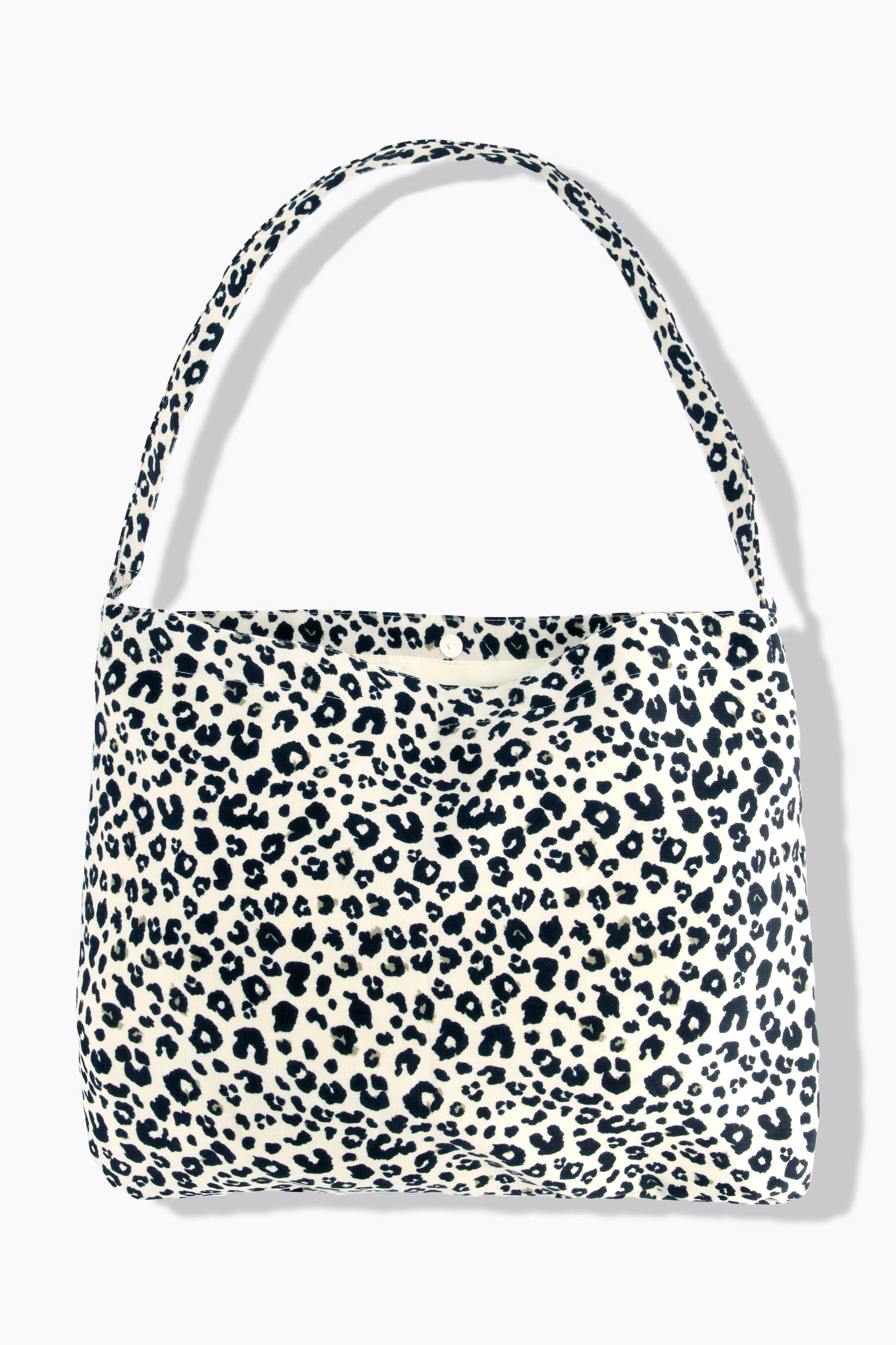 Ulla Popken Umhängetasche, Leomuster, Druckknopf-Verschluss