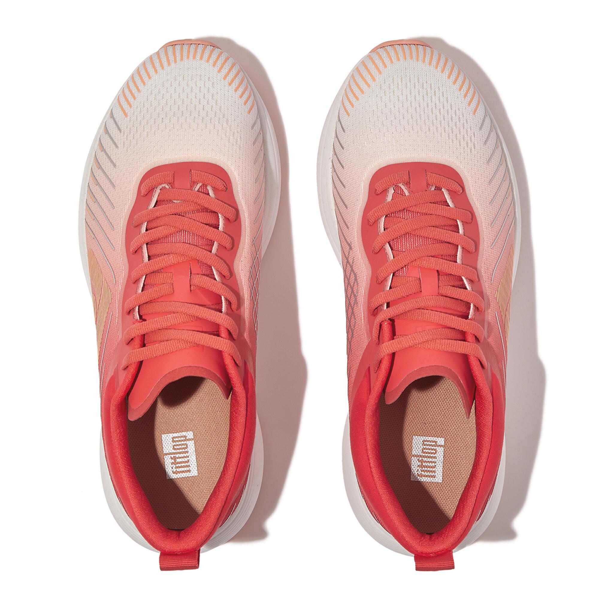 Fitflop laufschuhe aus mesh, damen ffrunner ombre-edition
