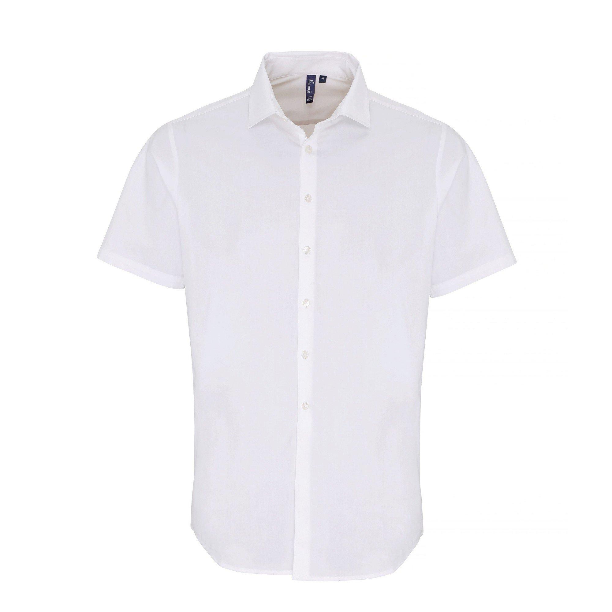 PREMIER Kurzarm Popeline Stretch Hemd
