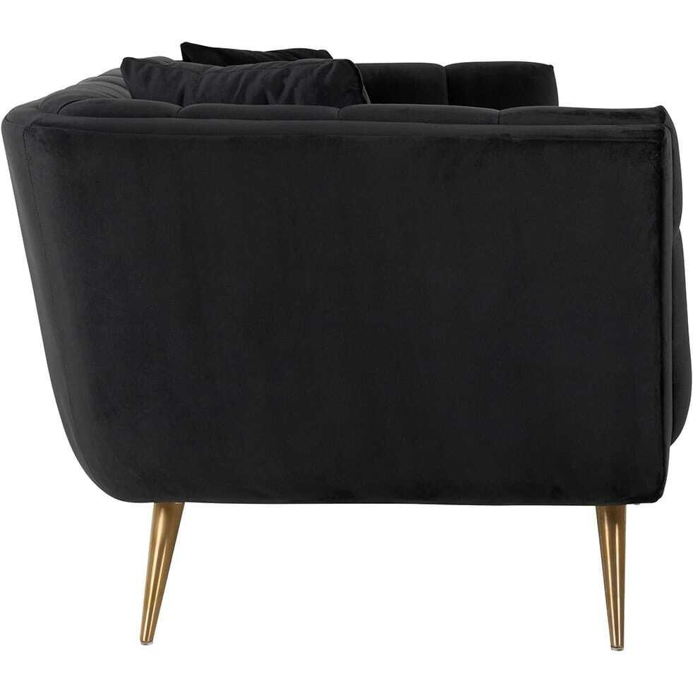 mutoni Sofa Huxley anthrazit gold gebürstet 230