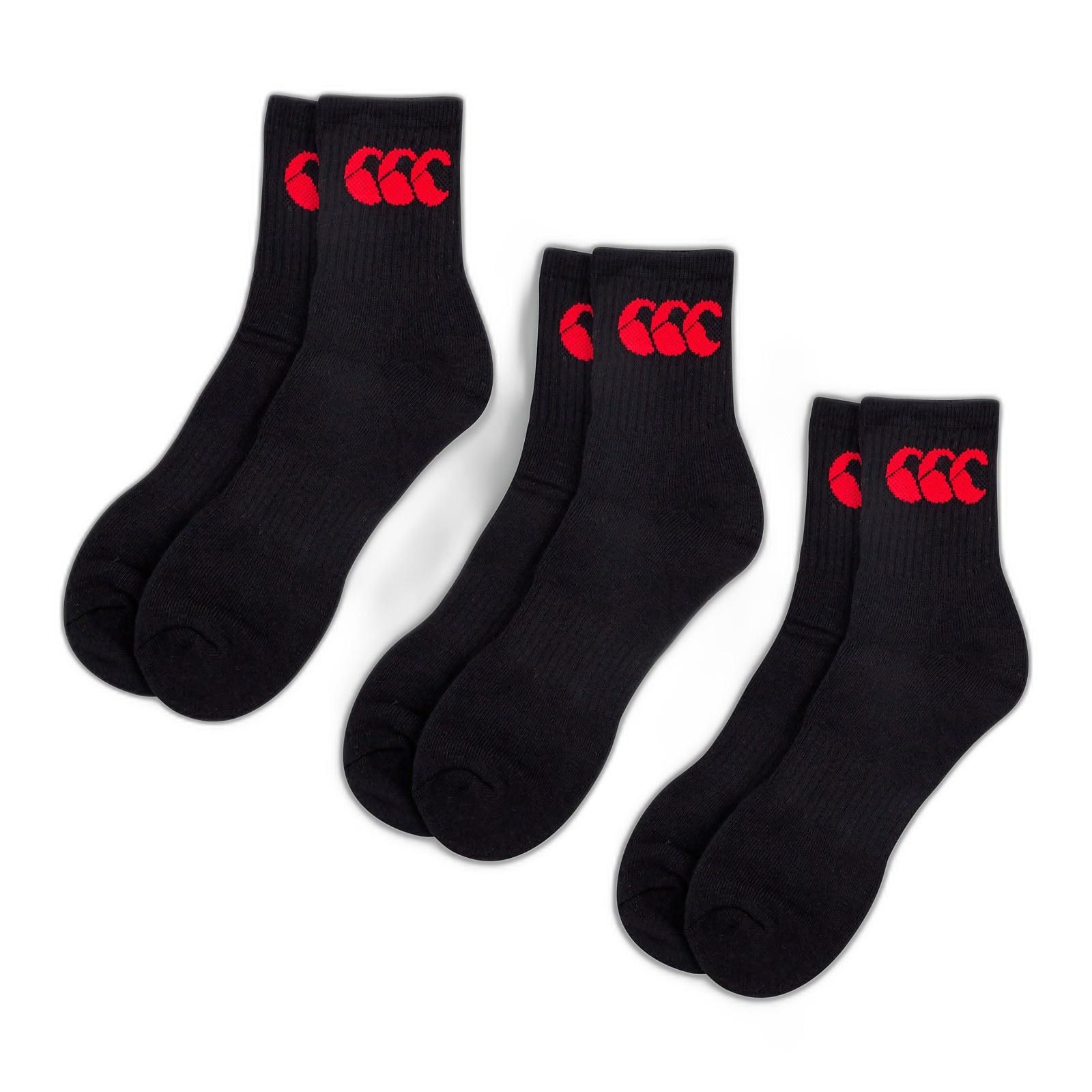 Canterbury 3er-set socken crew