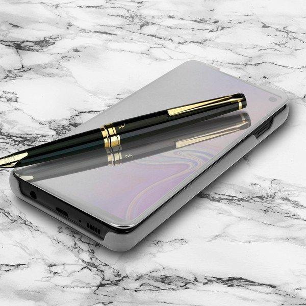 Avizar Clear View Cover Galaxy S10 Silber