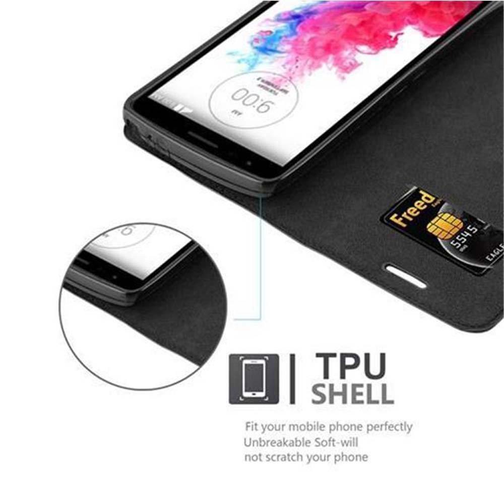 Cadorabo Cadorabo Hülle kompatibel mit LG G3 STYLUS - Schutzhülle mit Magnetverschluss, Standfunktion und Kartenfach