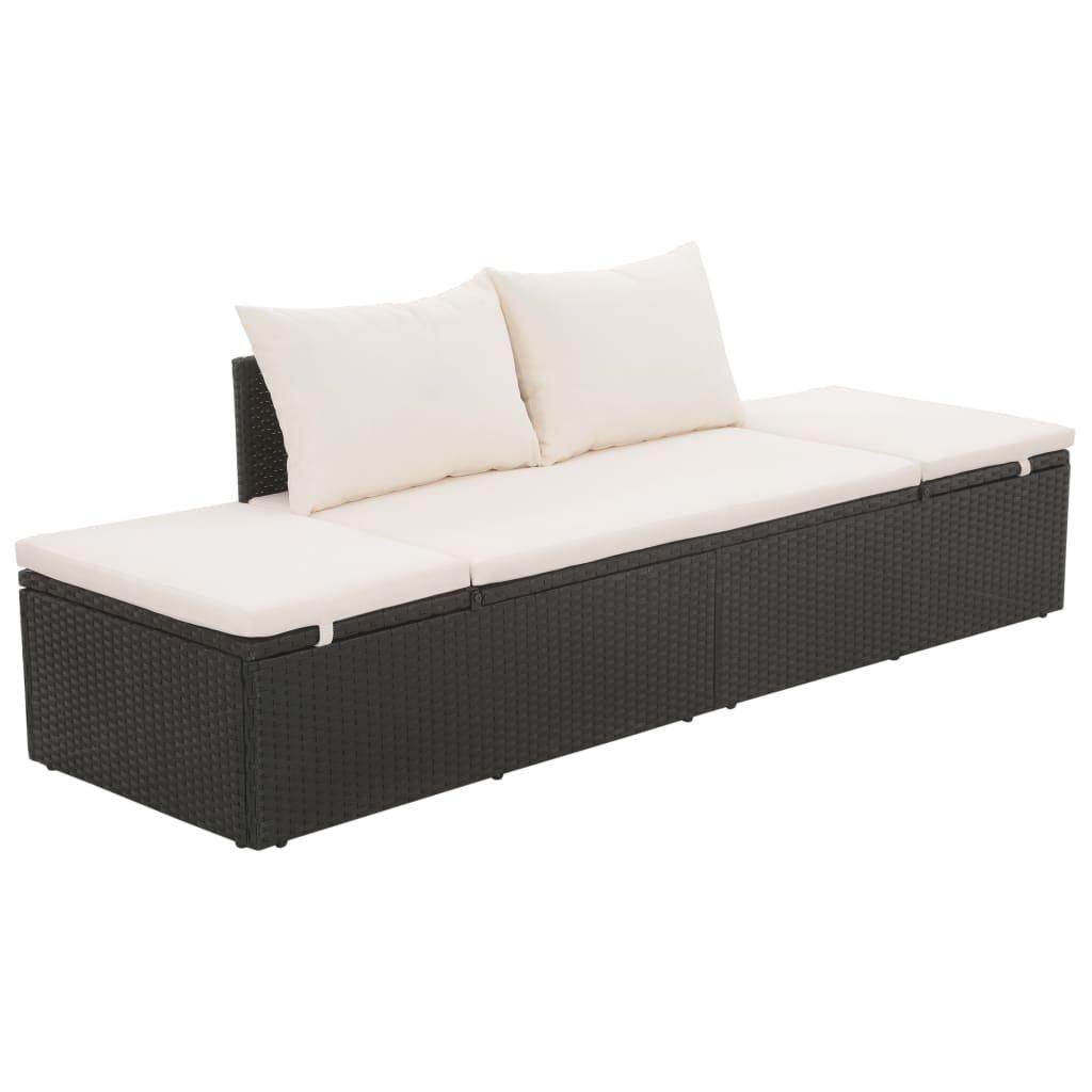 VidaXL Gartenliege poly-rattan