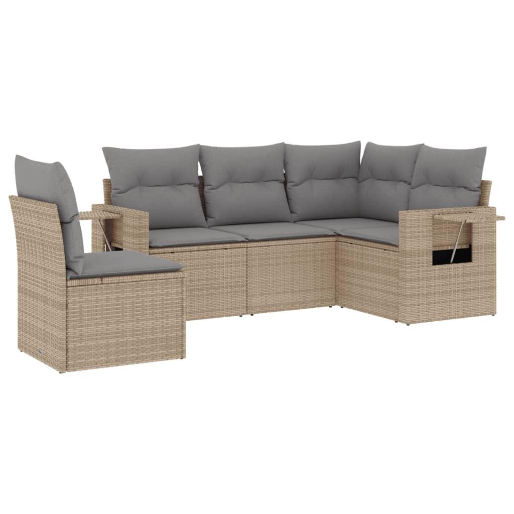 VidaXL Garten sofagarnitur poly-rattan