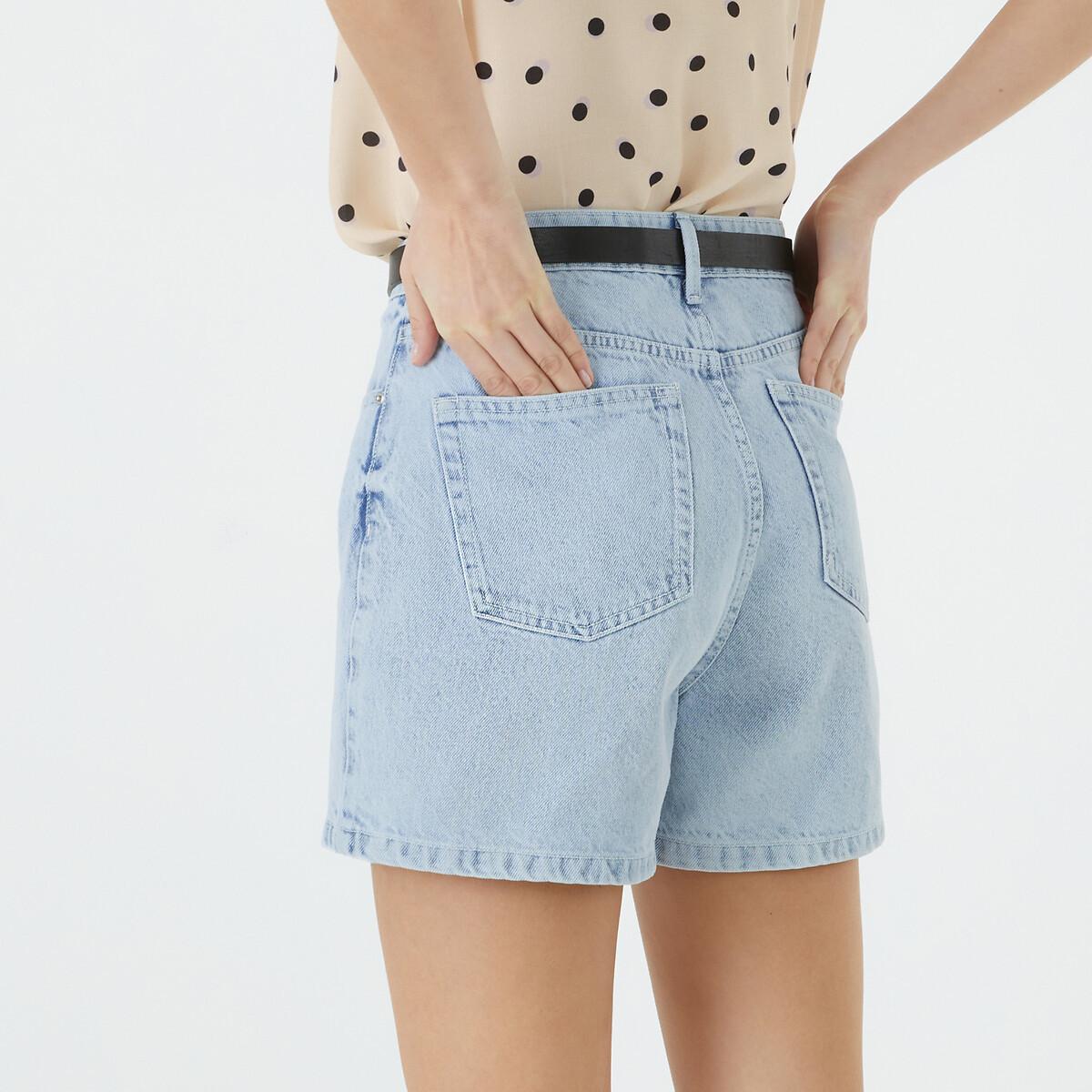 La Redoute Collections Jeansshorts mit hohem Bund
