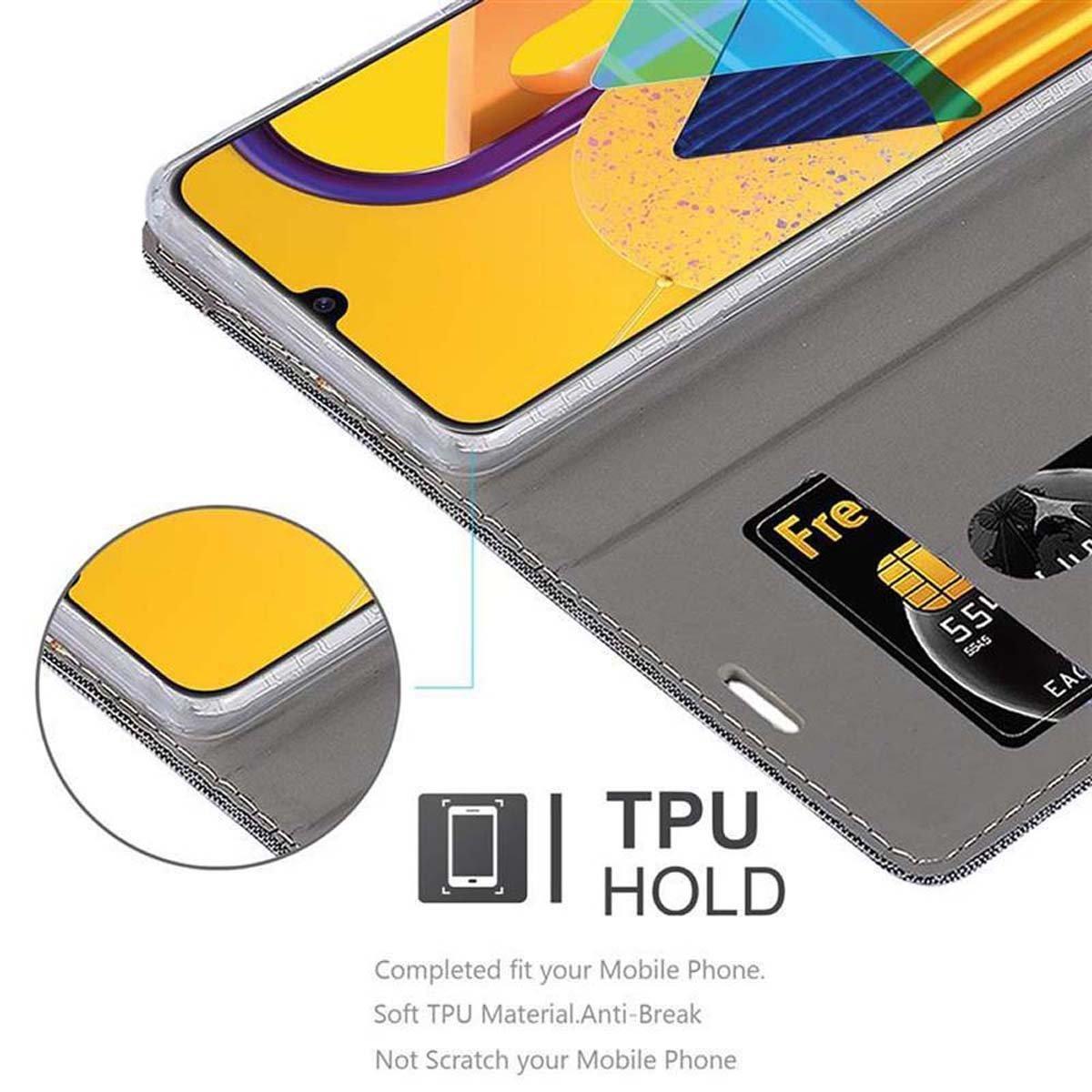 Cadorabo Hülle für Samsung Galaxy M21 / M30s Magnetverschluss, Kartenfach