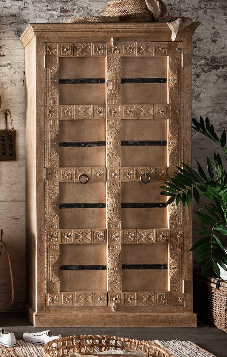 mutoni Schrank Zoprax Mangoholz natur 180