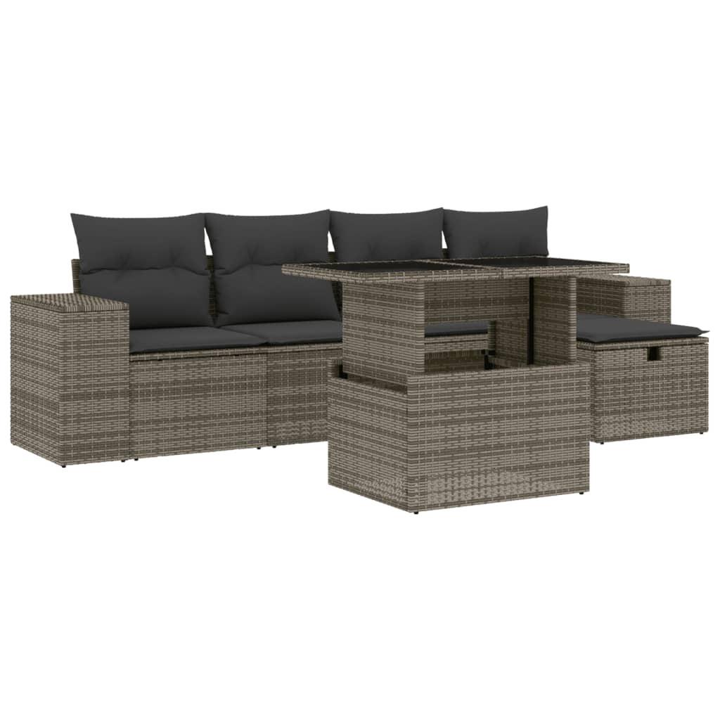 VidaXL Garten sofagarnitur poly-rattan