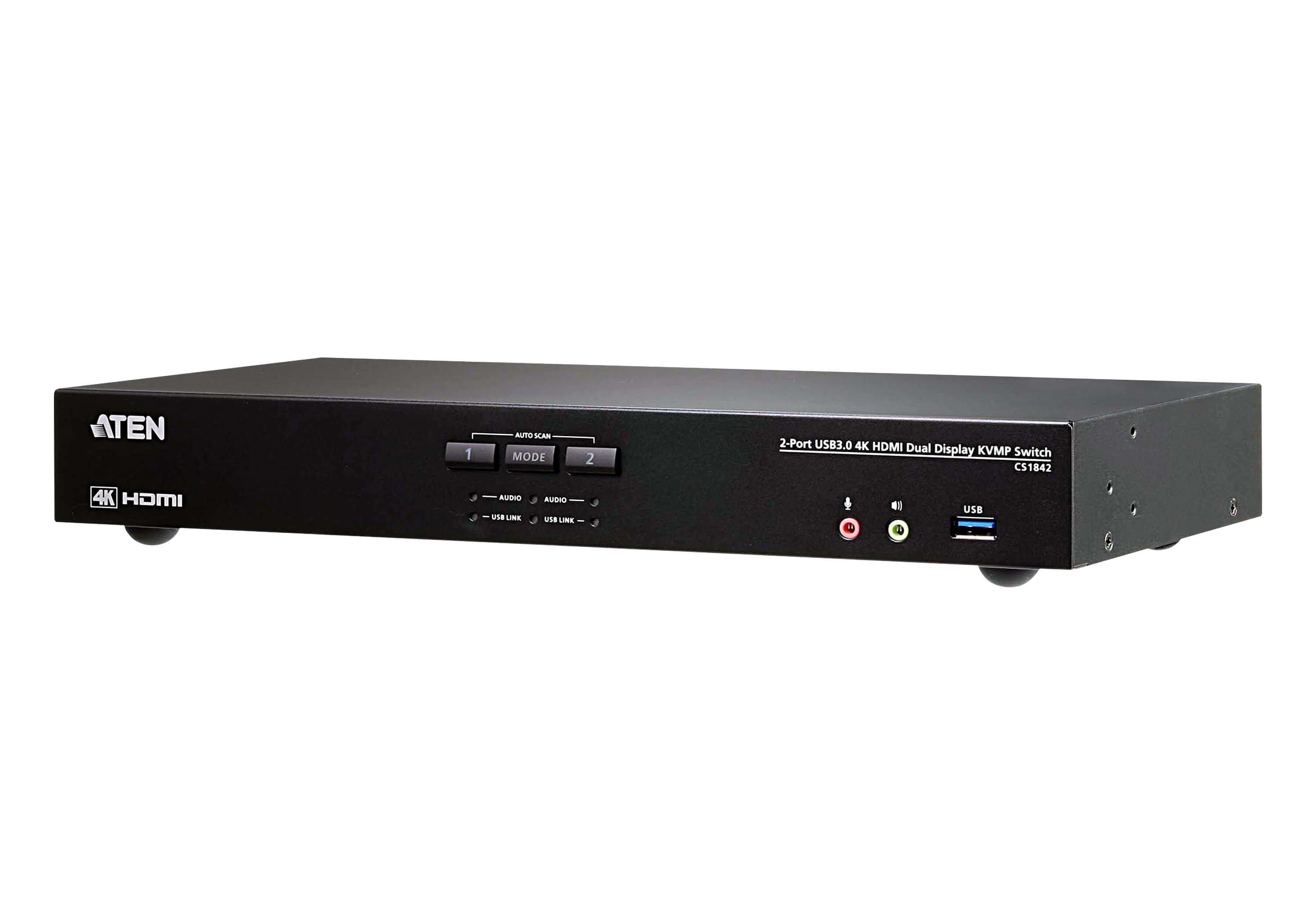 ATEN ATEN 2-Port USB 3.0 4K HDMI Dual Display KVMP™ Switch