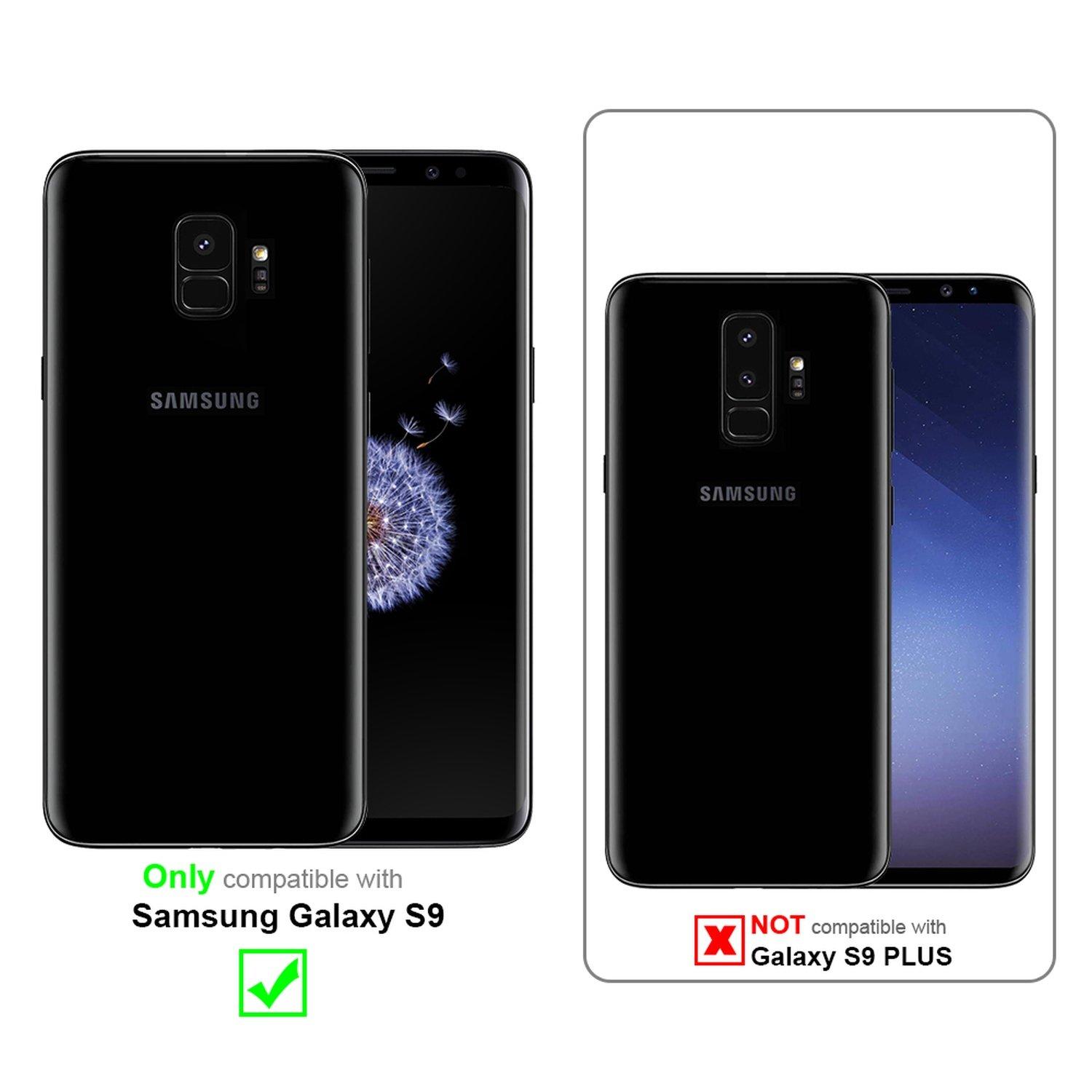 Cadorabo Hülle für Samsung Galaxy S9 TPU Silikon mit Ring Liquid
