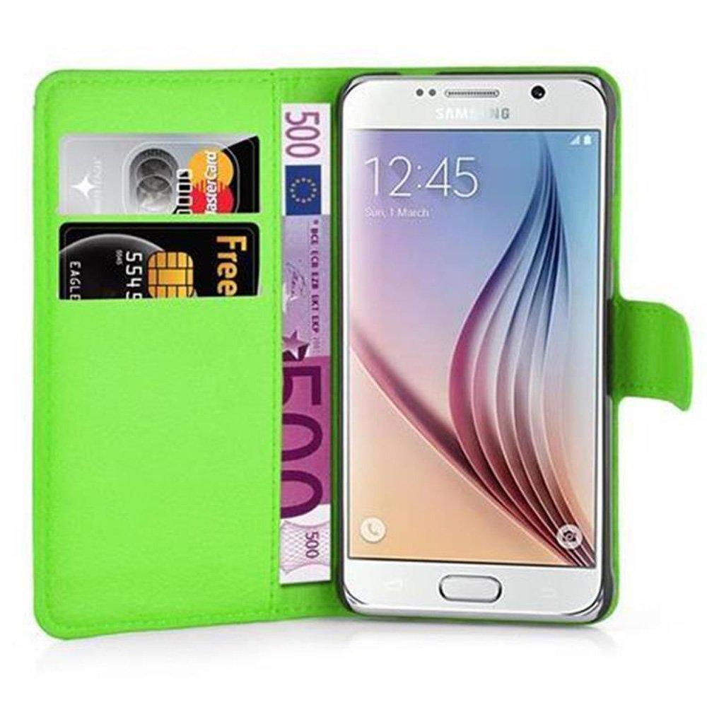 Cadorabo Hülle für Samsung Galaxy S6 Standfunktion, Kartenfach