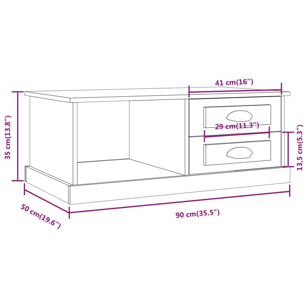 VidaXL Couchtisch holzwerkstoff