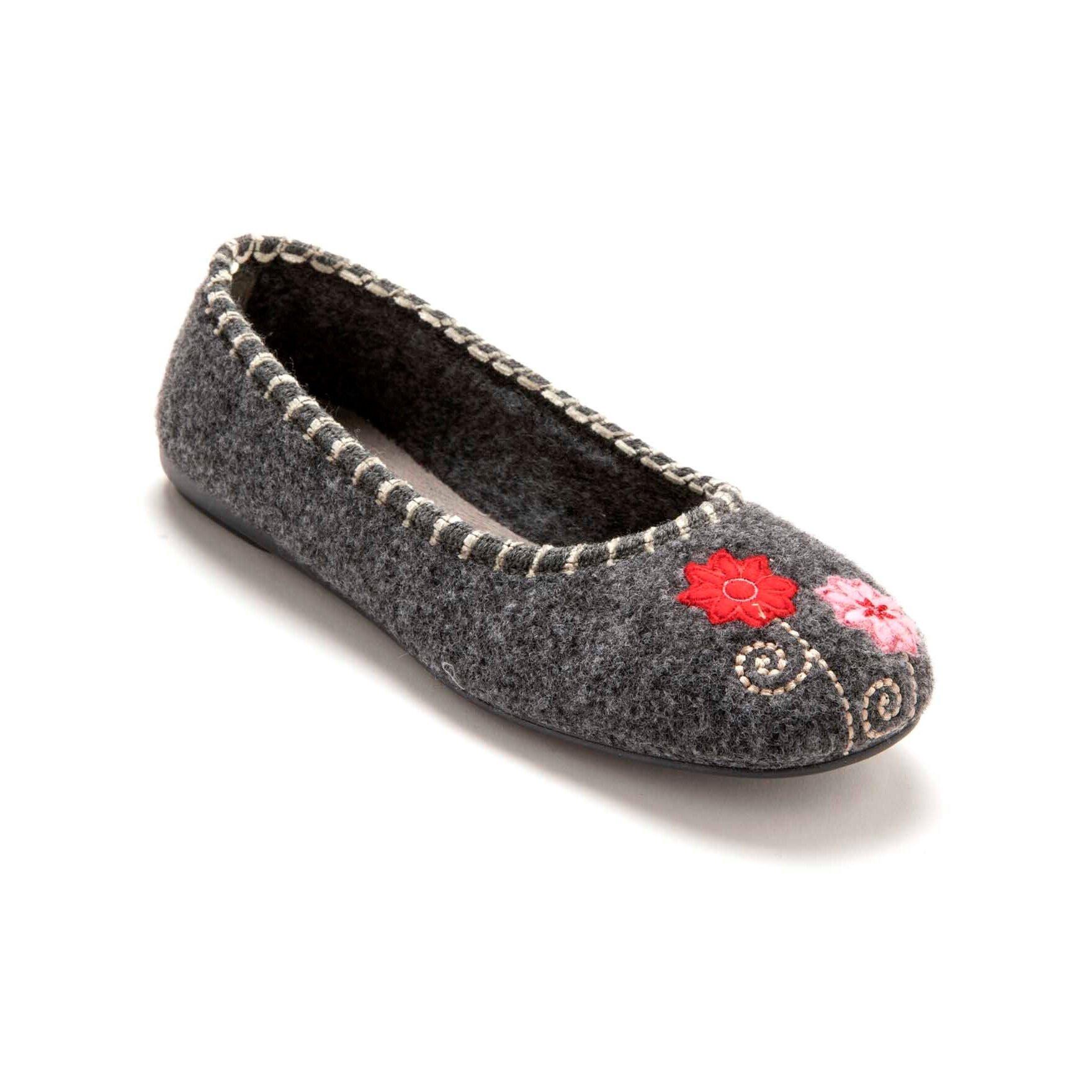 Pédiconfort bestickte ballerinas für en
