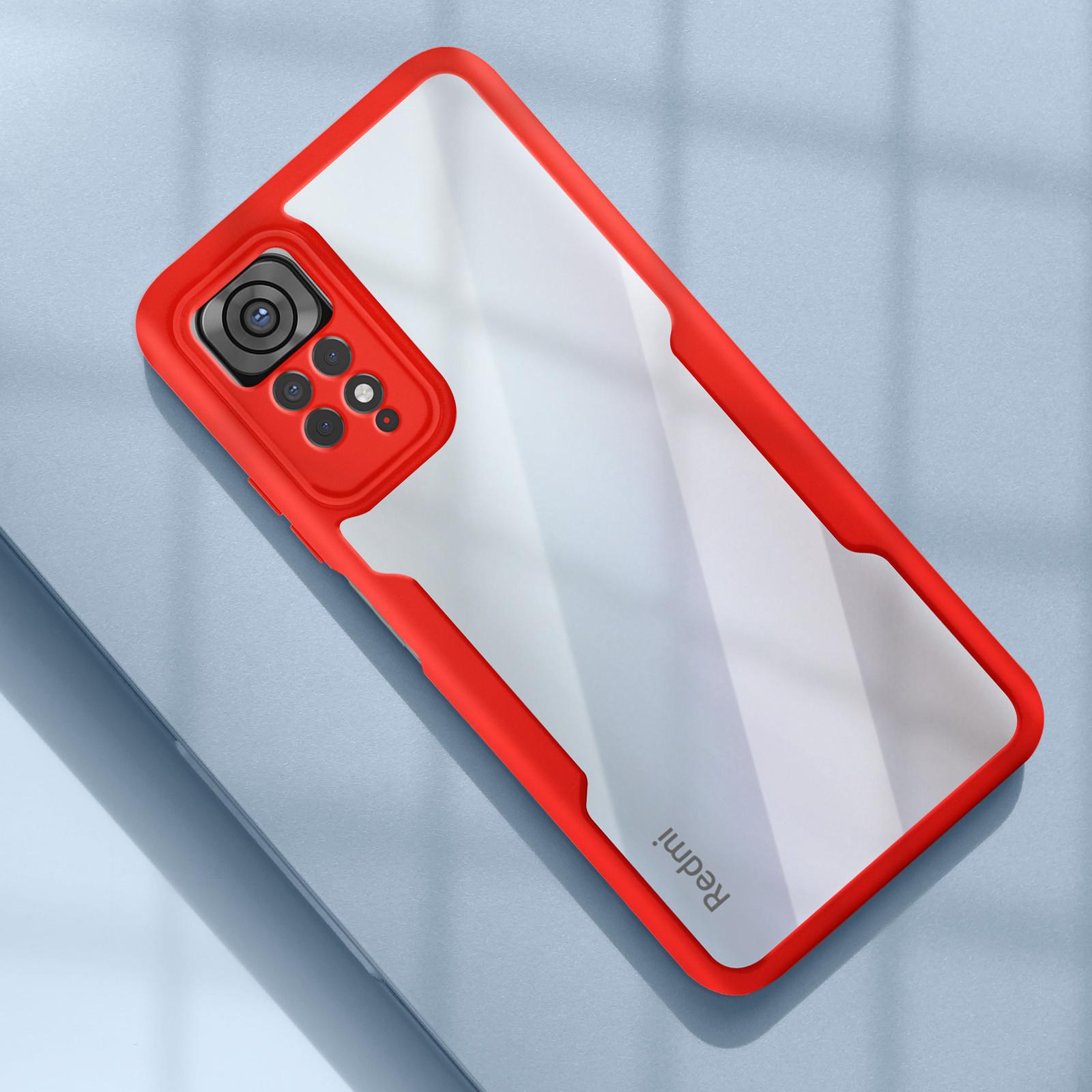 Avizar Rundumhülle Redmi Note 11s Rot