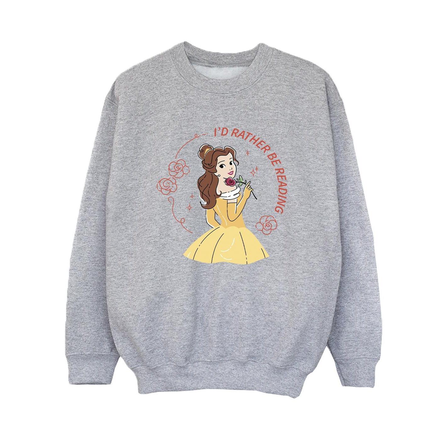 Disney Beauty And The Beast I'd Rather Be Reading Sweatshirt