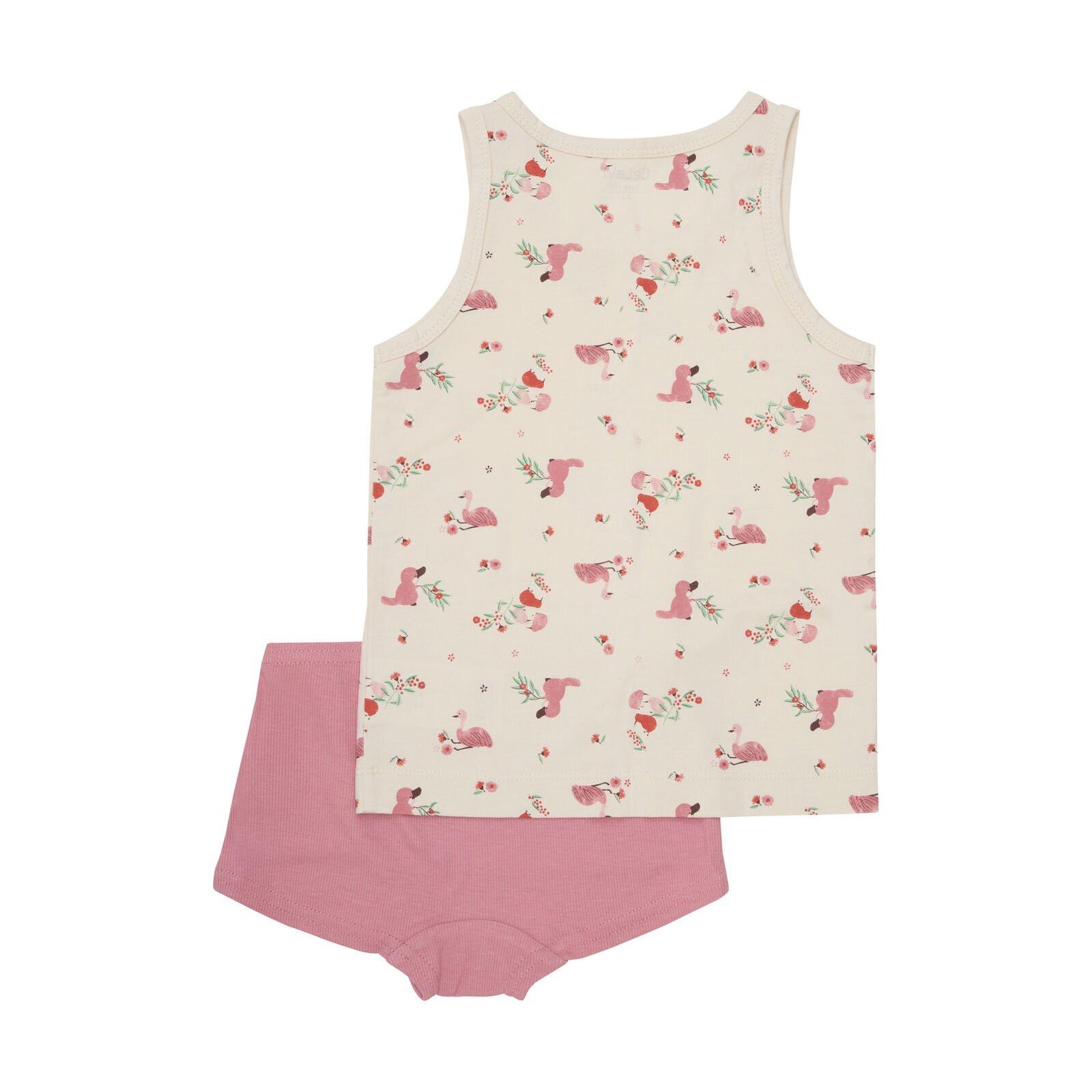 Celavi Kinder Bambus Unterwäsche-Set Powder Pink