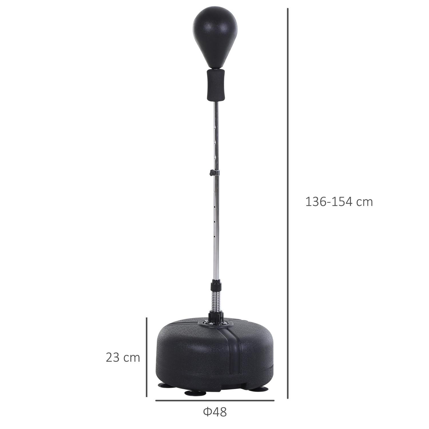 Northio Punchingball Set Standbox Training Set 136-154 Cm Höhenverstellbar Mit 1 Paar Handschuhe Geeignet Für Profis Und Anfänger Schwarz