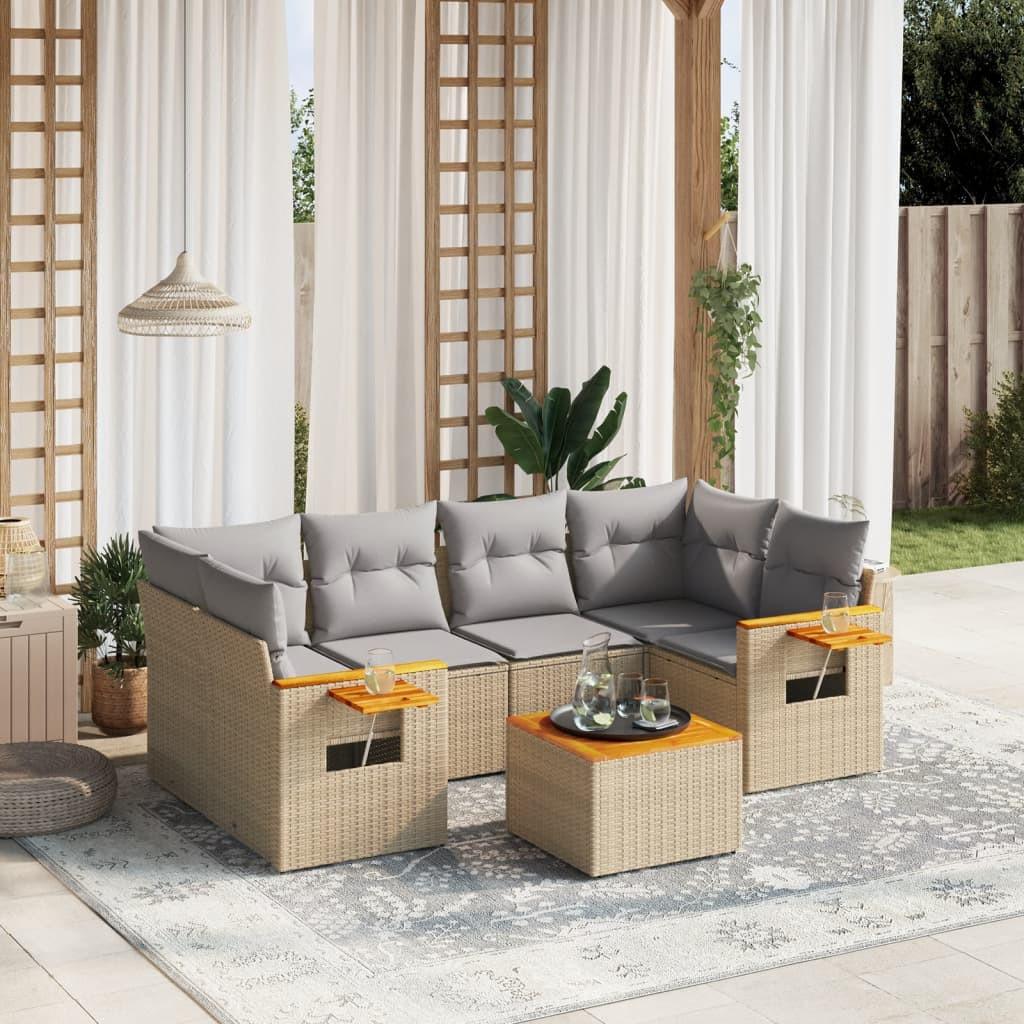VidaXL Garten sofagarnitur poly-rattan