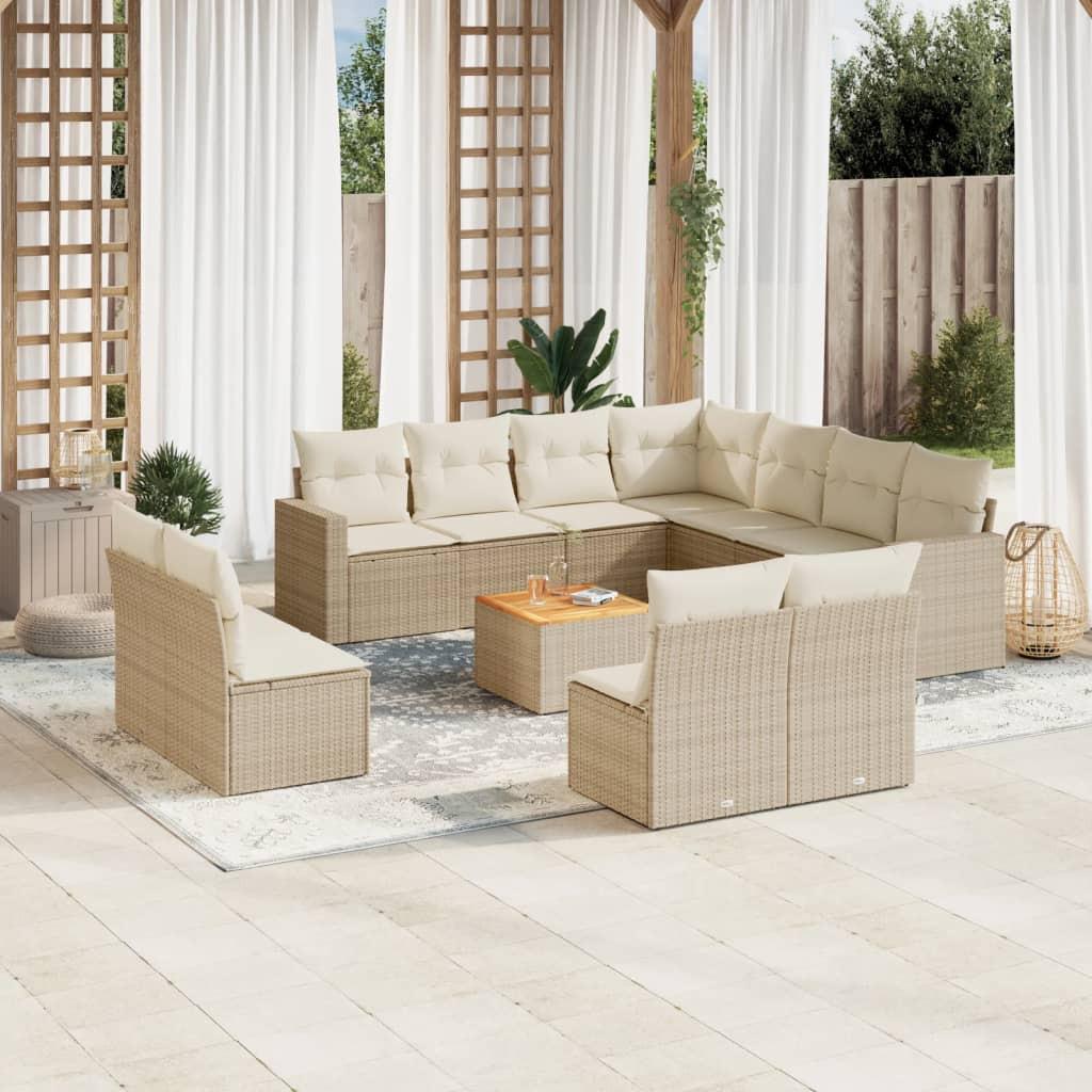 VidaXL Garten sofagarnitur poly-rattan