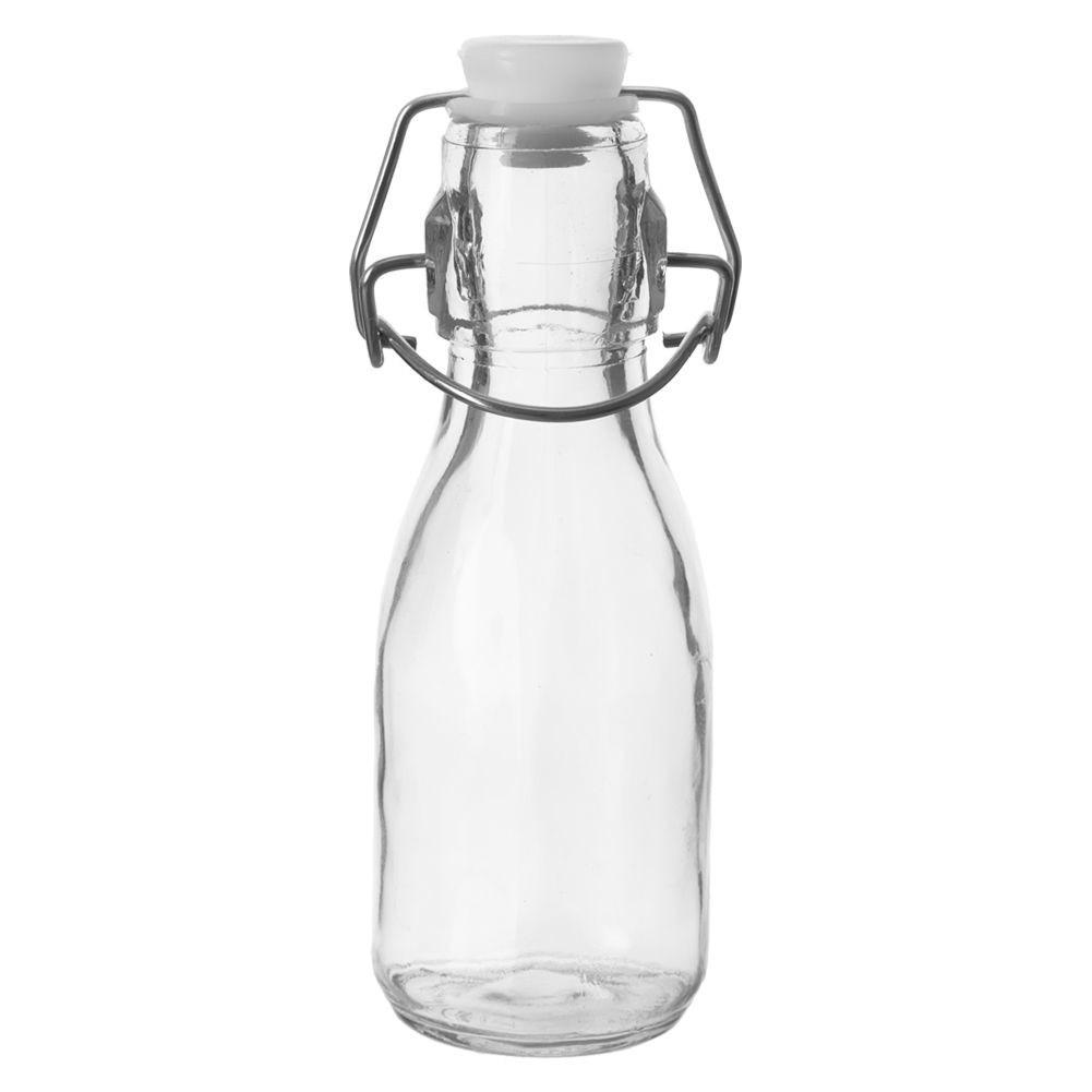 Orion Kleine Glasflasche 160 ml mit dicht schließendem Bügelverschluss