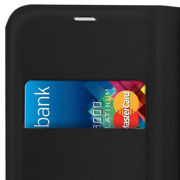Avizar Flip Book Cover für Galaxy J6 Schwarz