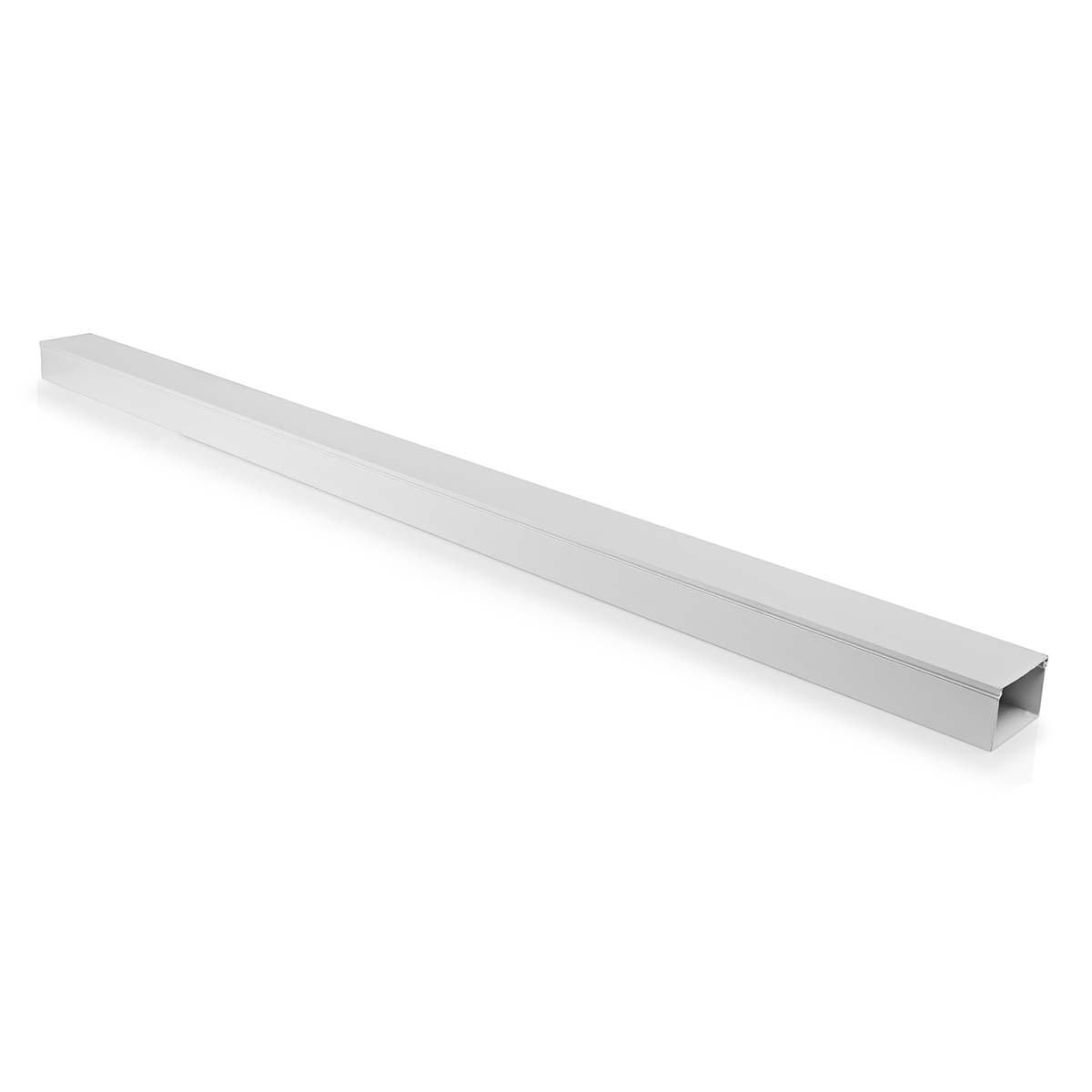 Nedis Kabelführung | Kanal | 1 Stk. | Maximale Kabelstärke: 40 mm | Aluminium | Weiß