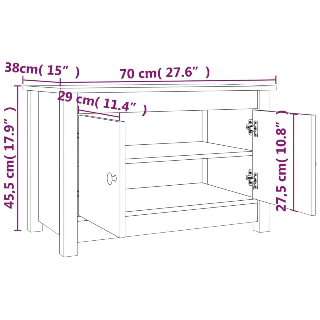 VidaXL Schuhschrank holz