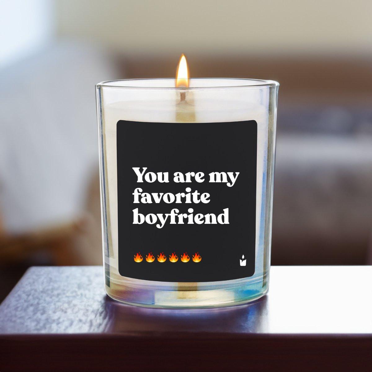 CandleHand Duftkerze Woody You are my favorite boyfriend
