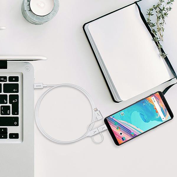 Akashi USB-C /USB-C, Lightning, Micro-USB Kabel
