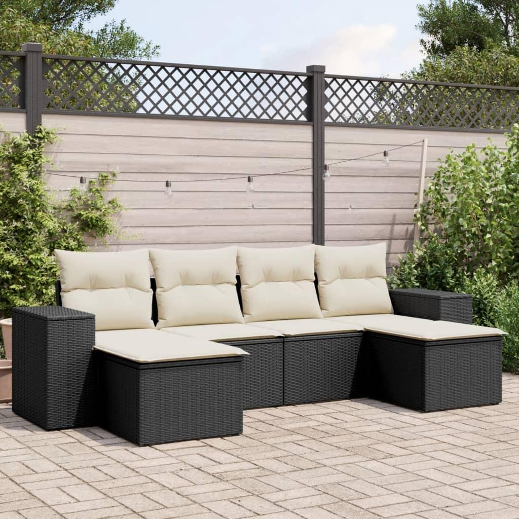 VidaXL Garten sofagarnitur poly-rattan