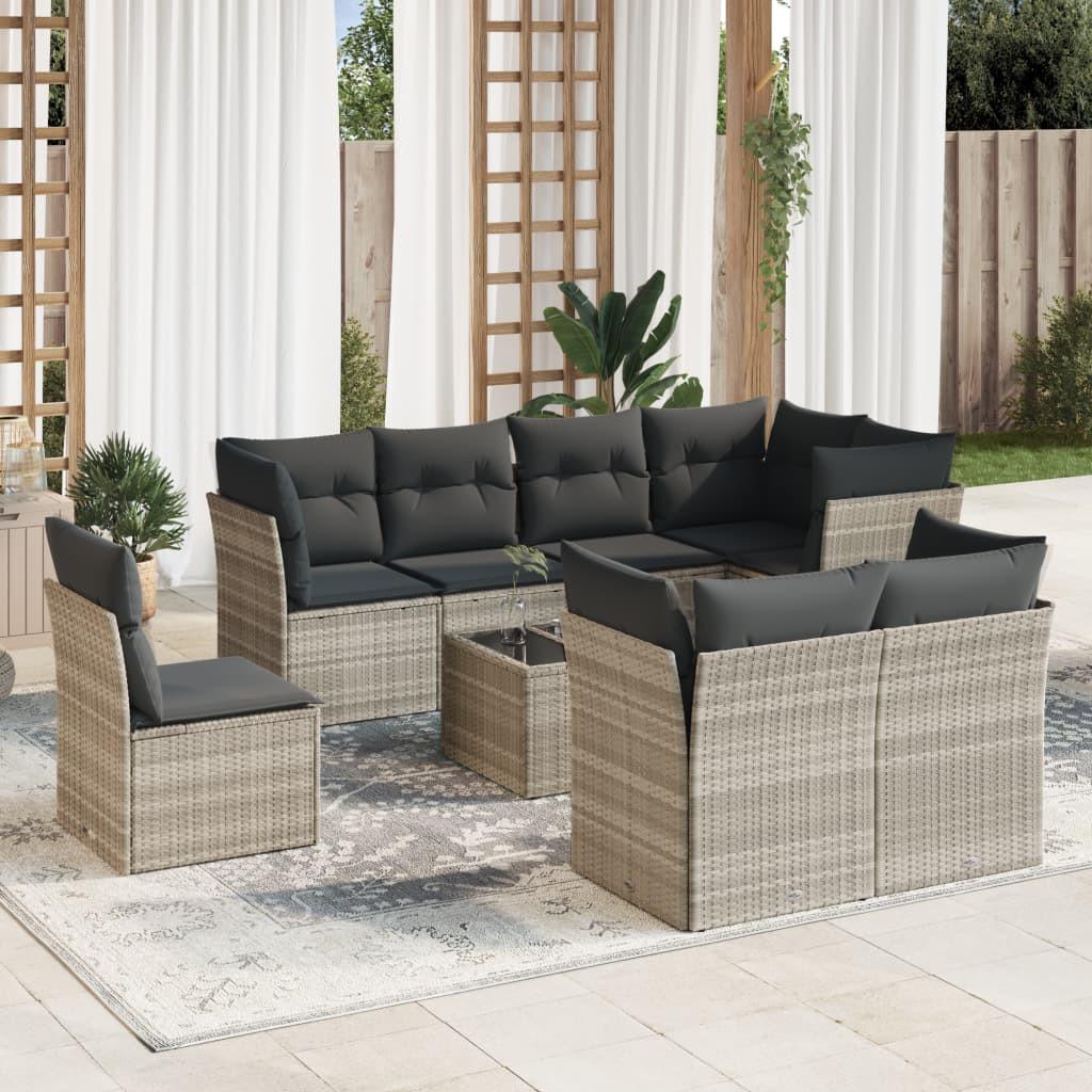 VidaXL Garten sofagarnitur poly-rattan