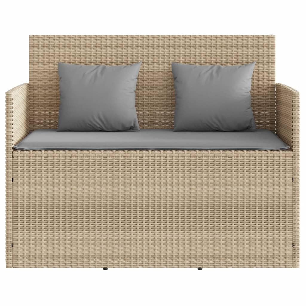 VidaXL Gartenbank poly-rattan