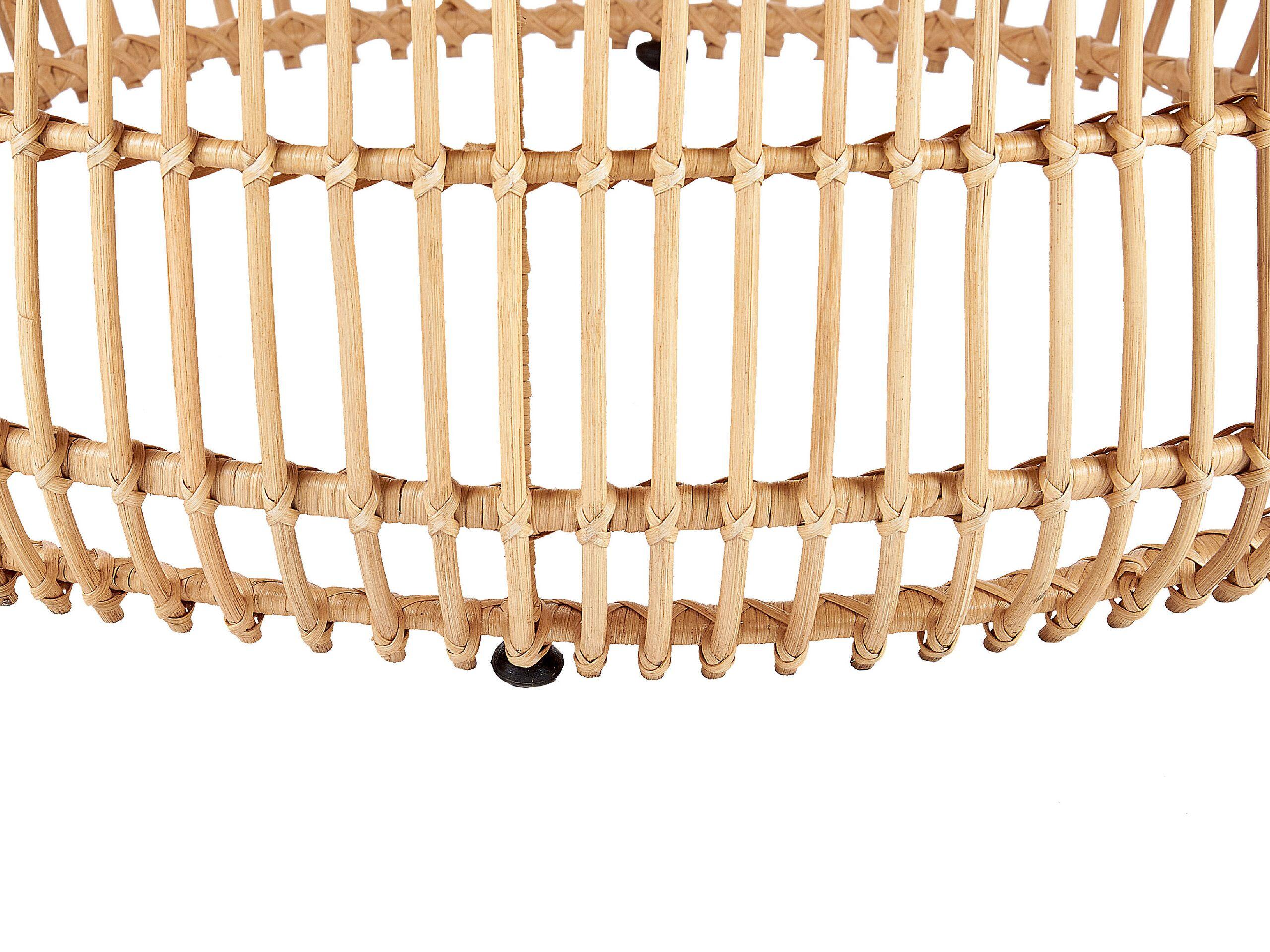 Beliani Couchtisch aus Rattan Boho RANDAZZO