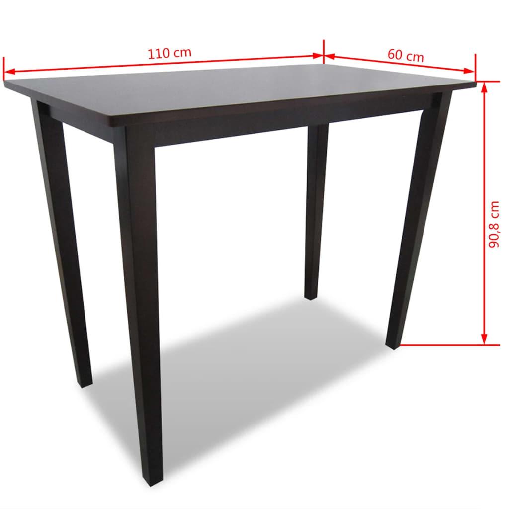 VidaXL Bartisch holz
