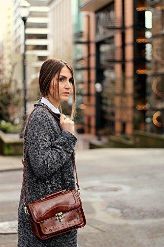 Only-bags.store Umhängetasche Vintage Leder Umhängetasche Small Crossbody Bag Handtasche Small Messenger Bag