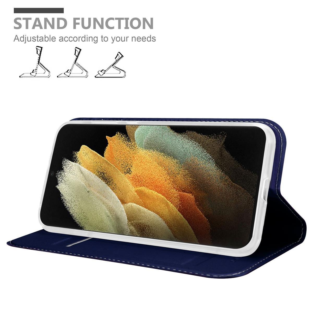 Cadorabo Hülle für Samsung Galaxy S21 ULTRA Magnetverschluss, Kartenfach