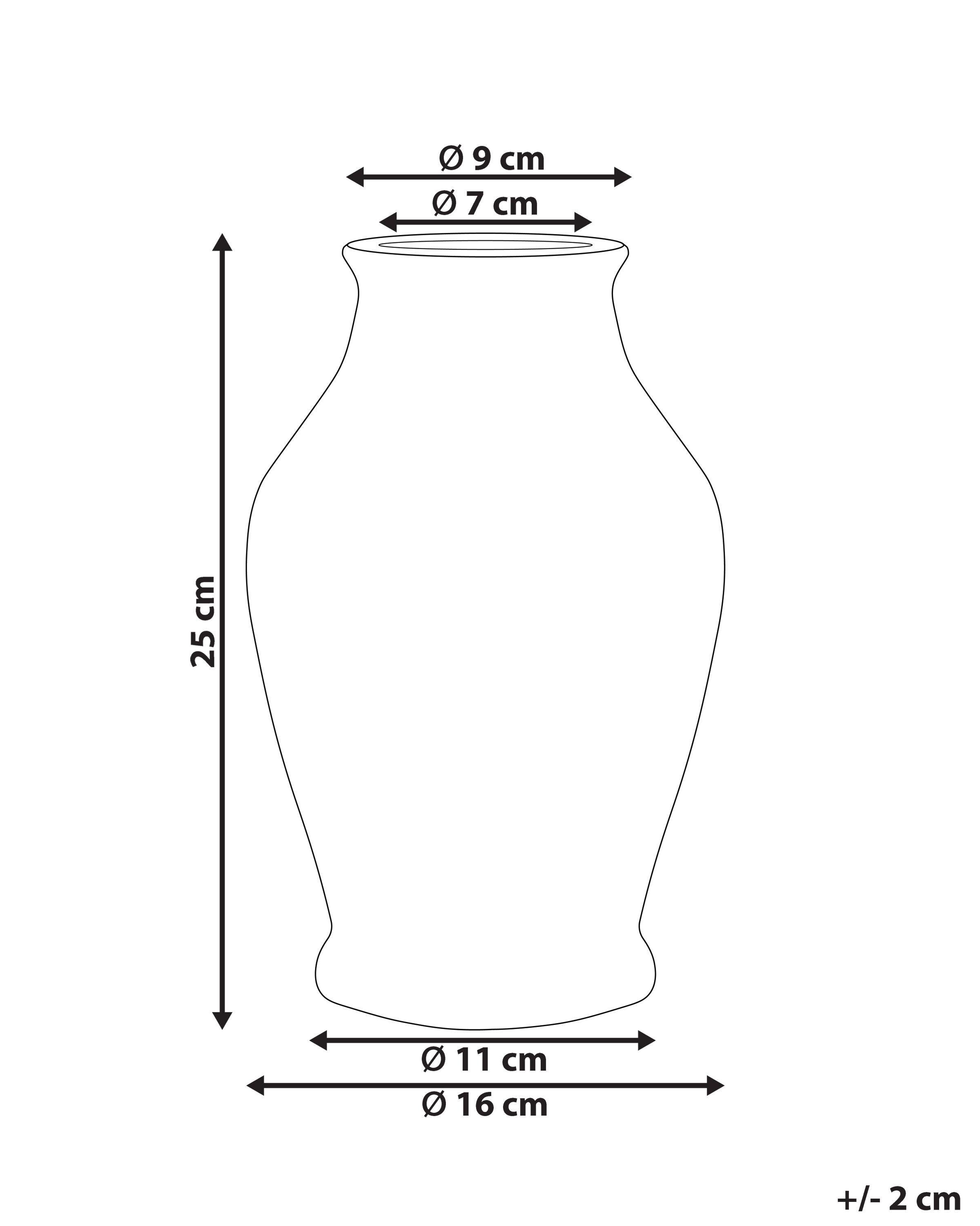 Beliani Blumenvase aus Steinzeug Retro NEMEA