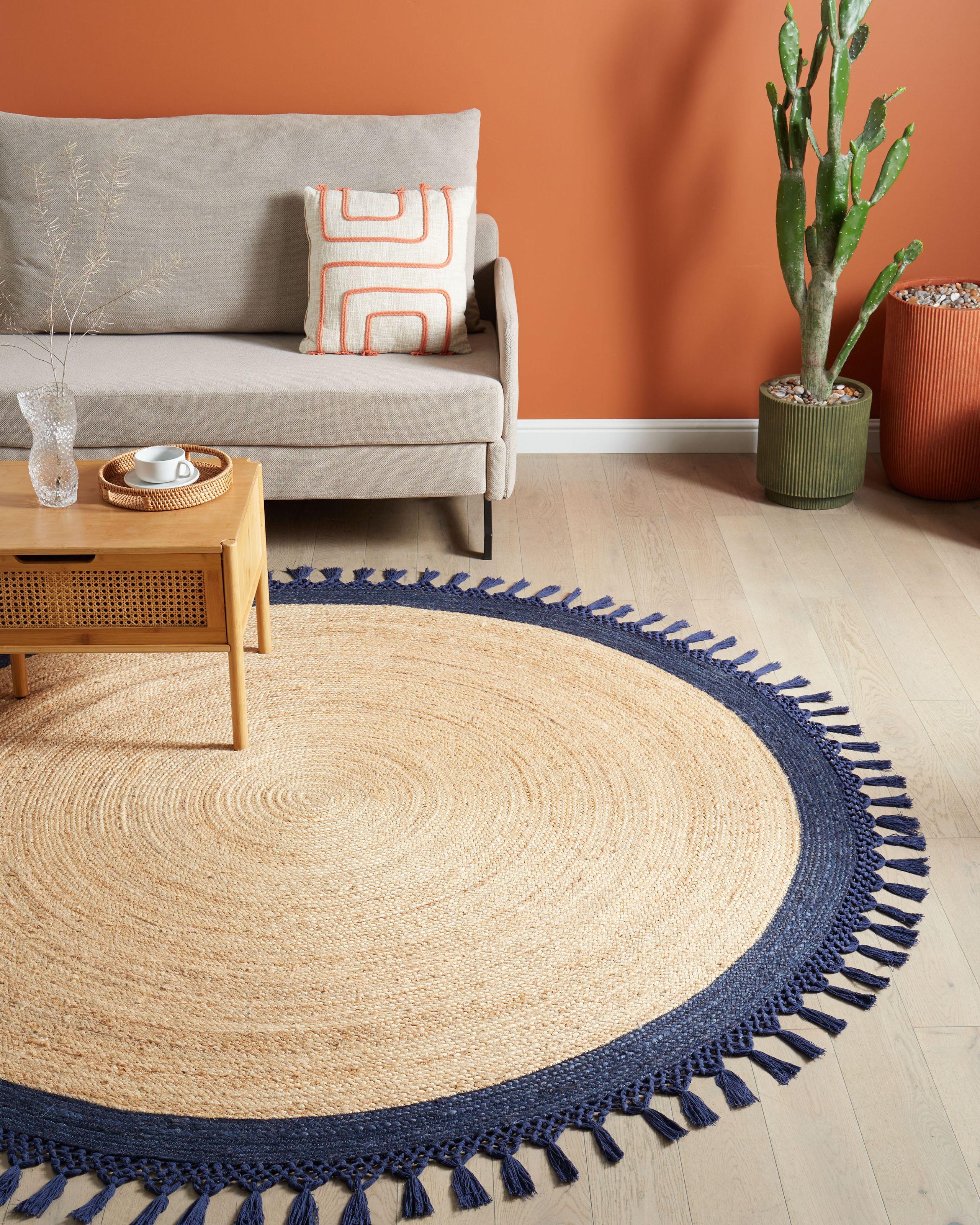 Beliani Teppich aus Jute Boho MARTS