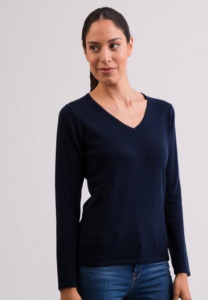 CASH-MERE.CH Kaschmir V-Ausschnitt Pullover