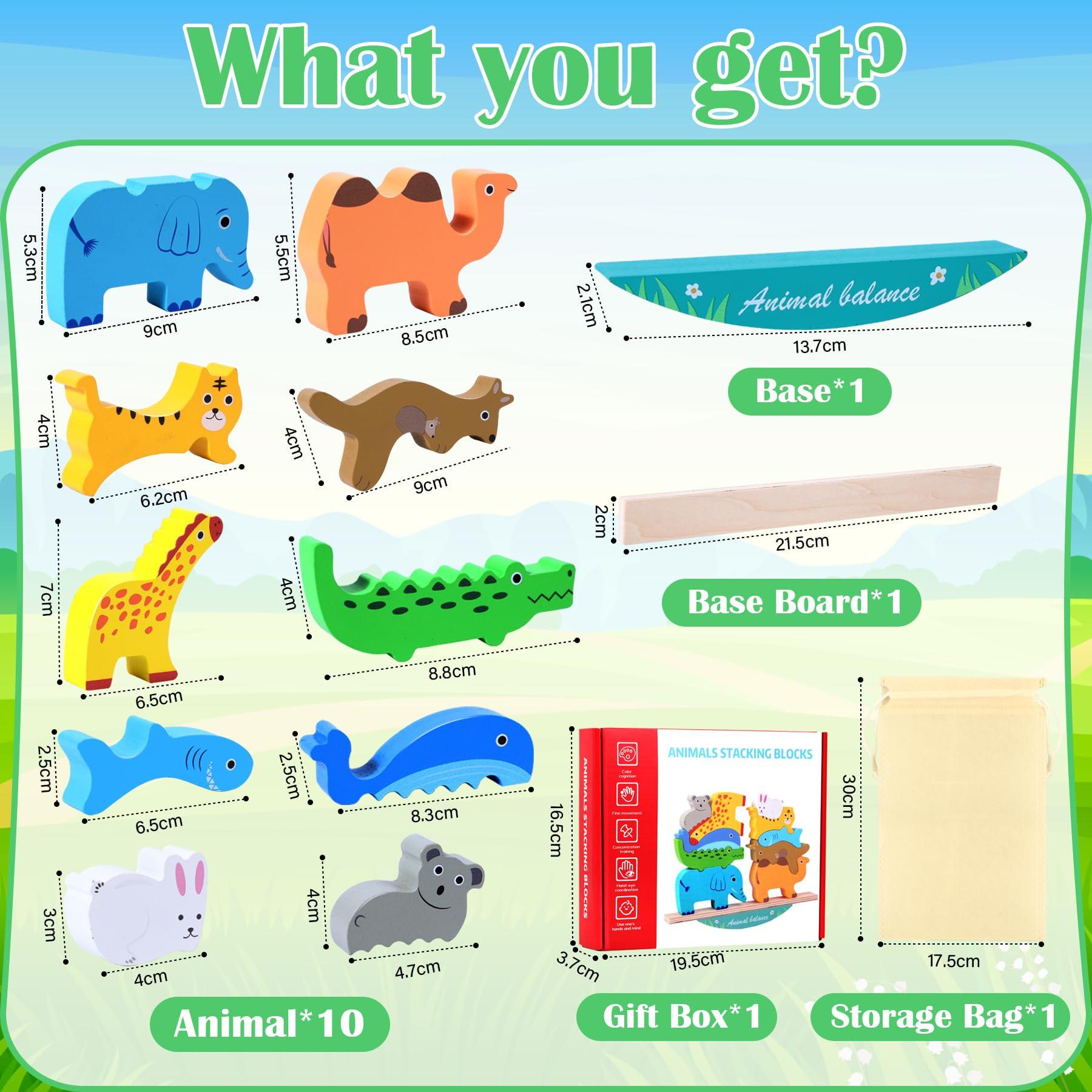 Activity-board Tierisches Stapelspielzeug Holzspielzeug