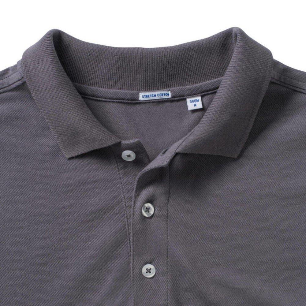 Russell Stretch Kurzarm PoloShirt
