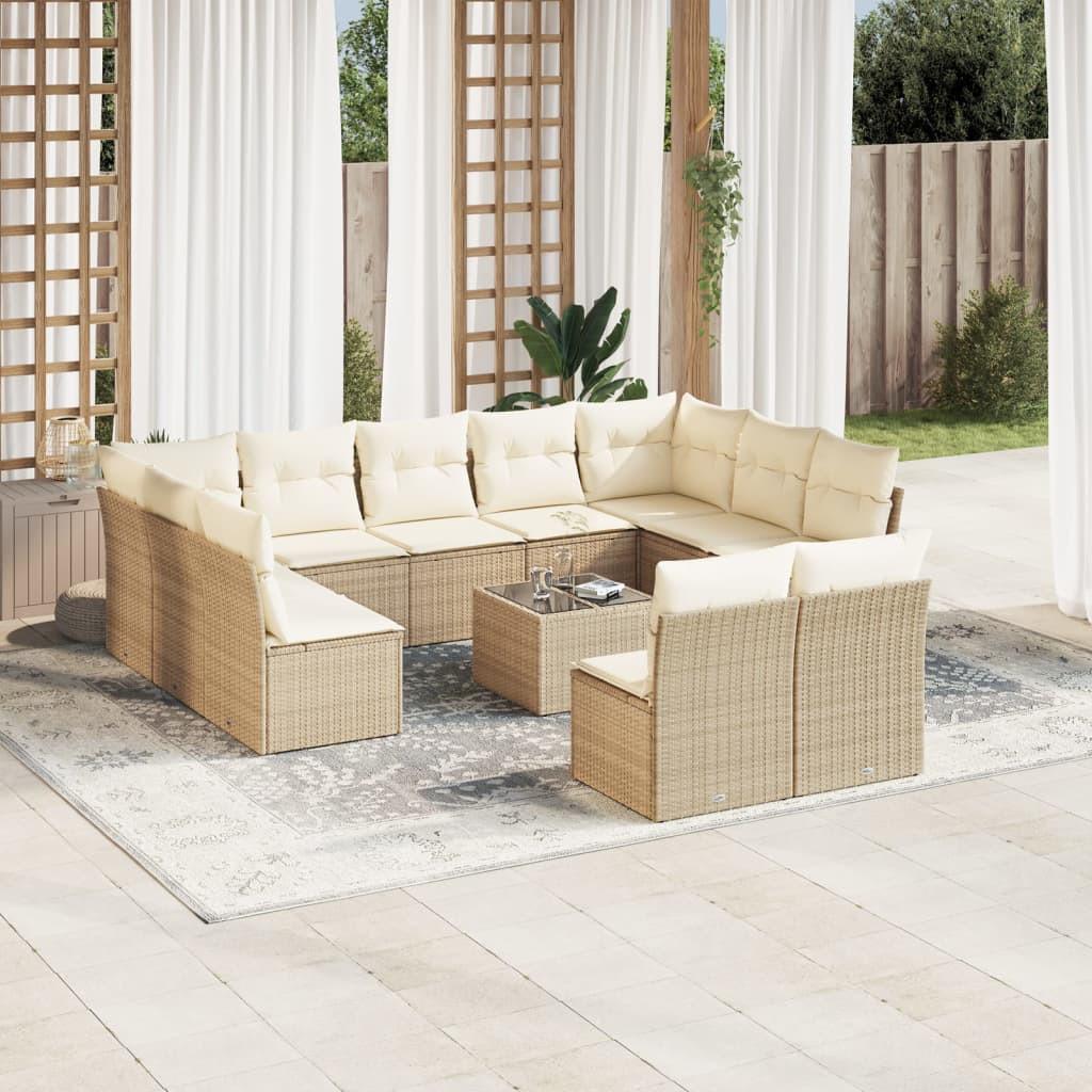 VidaXL Garten sofagarnitur poly-rattan