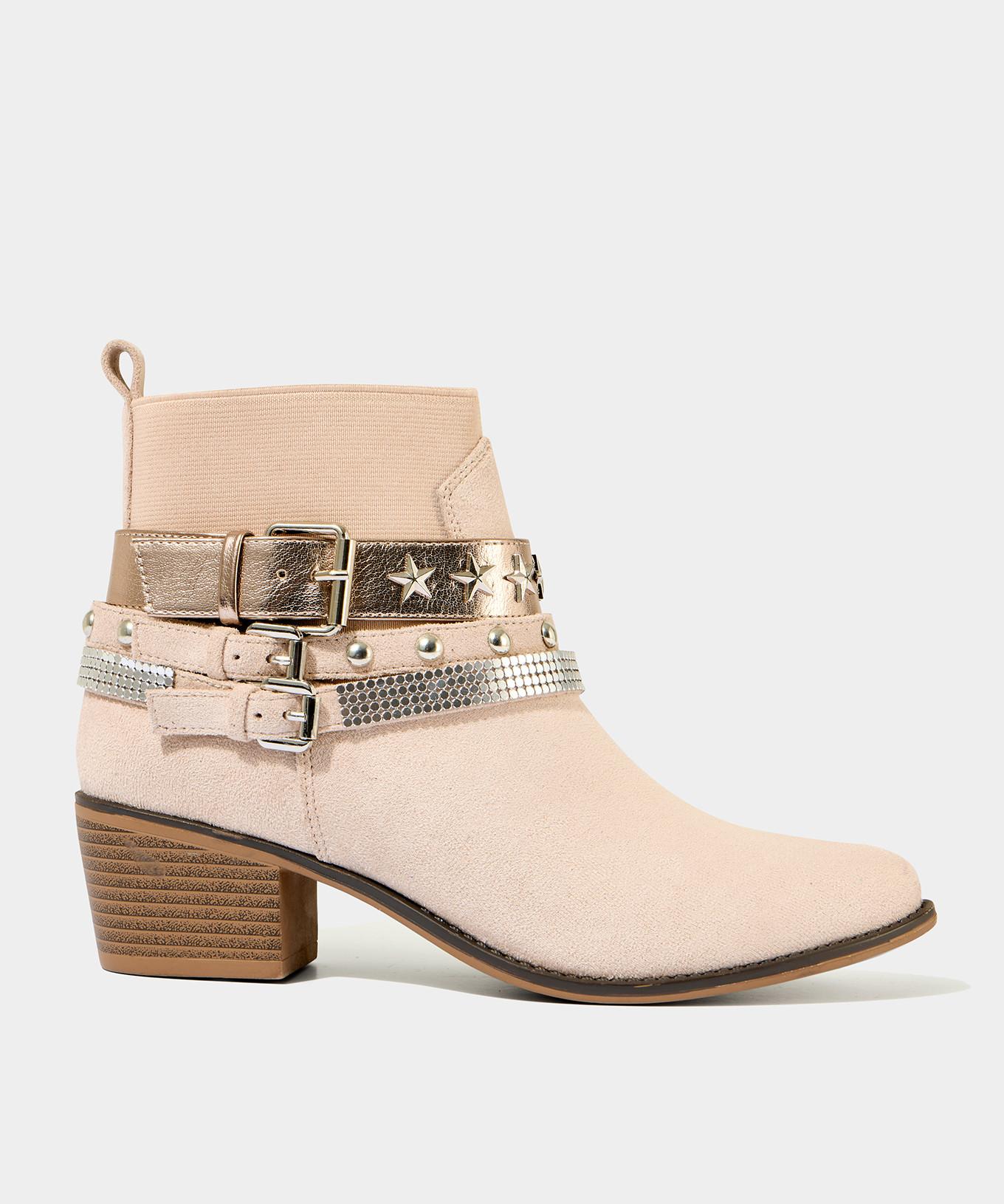 Joe Browns Knöchelstiefel mit Sternnieten und Schnallendetail