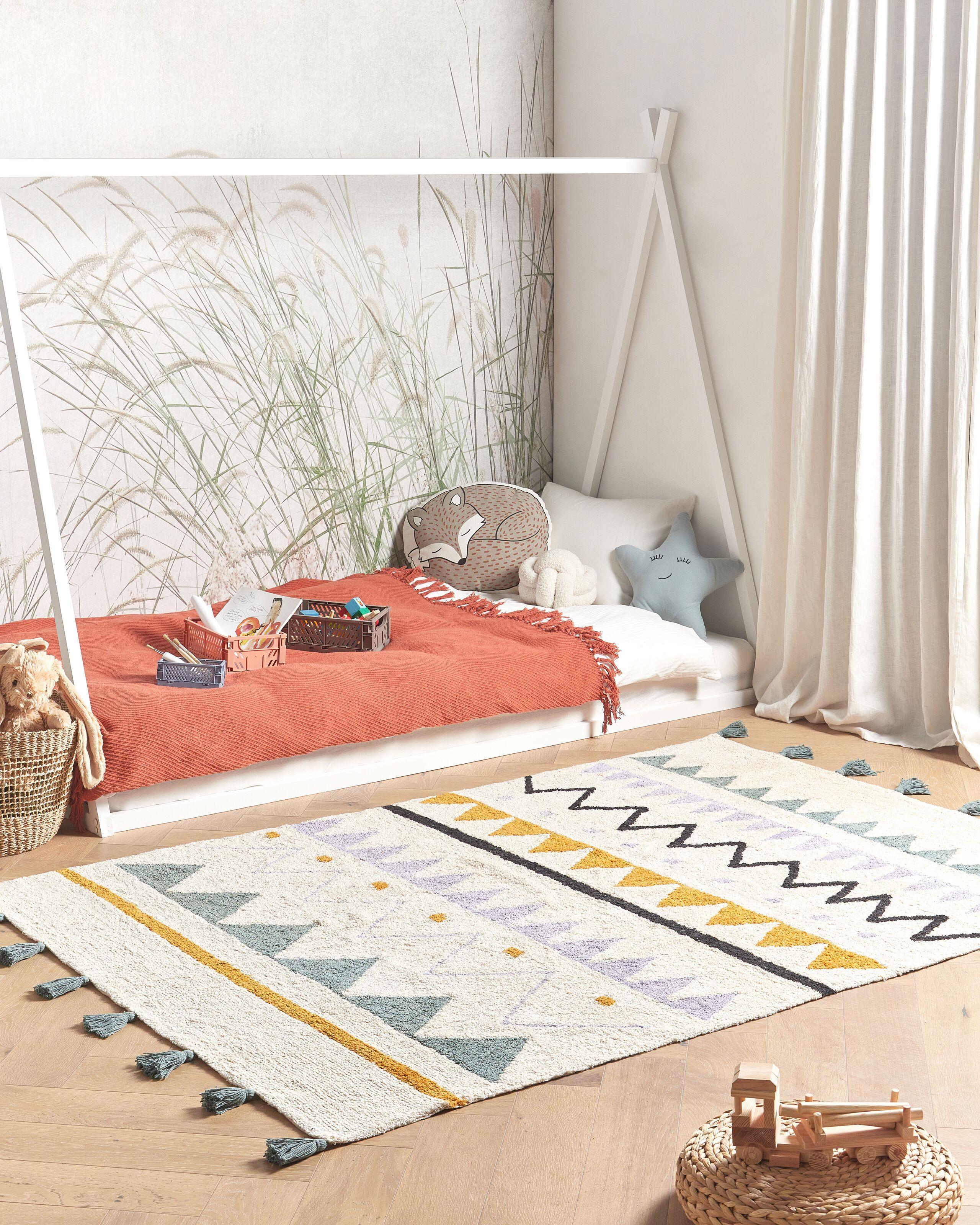 Beliani Kinderteppich aus Baumwolle Boho ZAYSAN