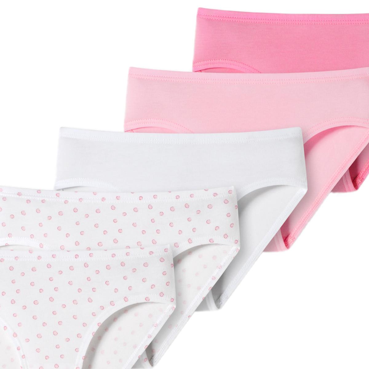 Schiesser 10er Pack 95/5 Kids Girls Organic Cotton - Slip