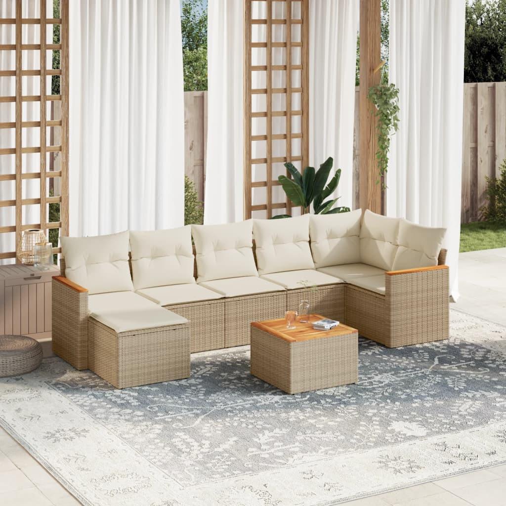 VidaXL Garten sofagarnitur poly-rattan