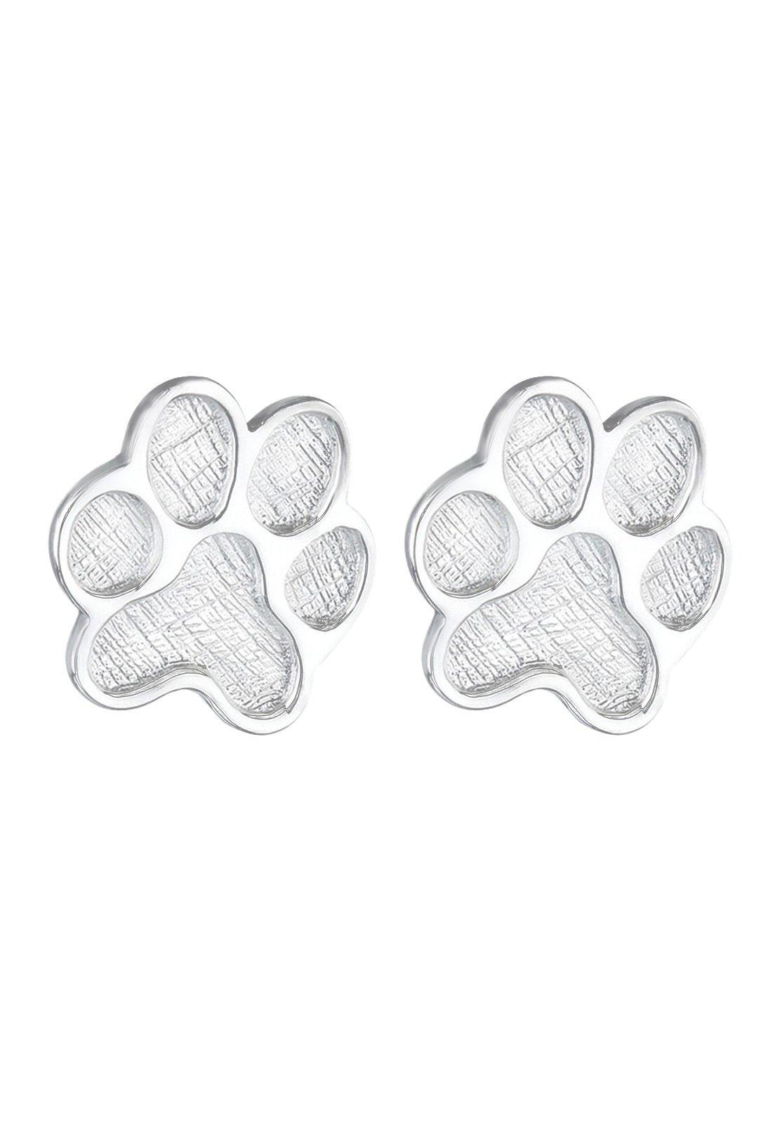 Elli Ohrringe Pfoten Tier Abdruck Hund Katze Filigran
