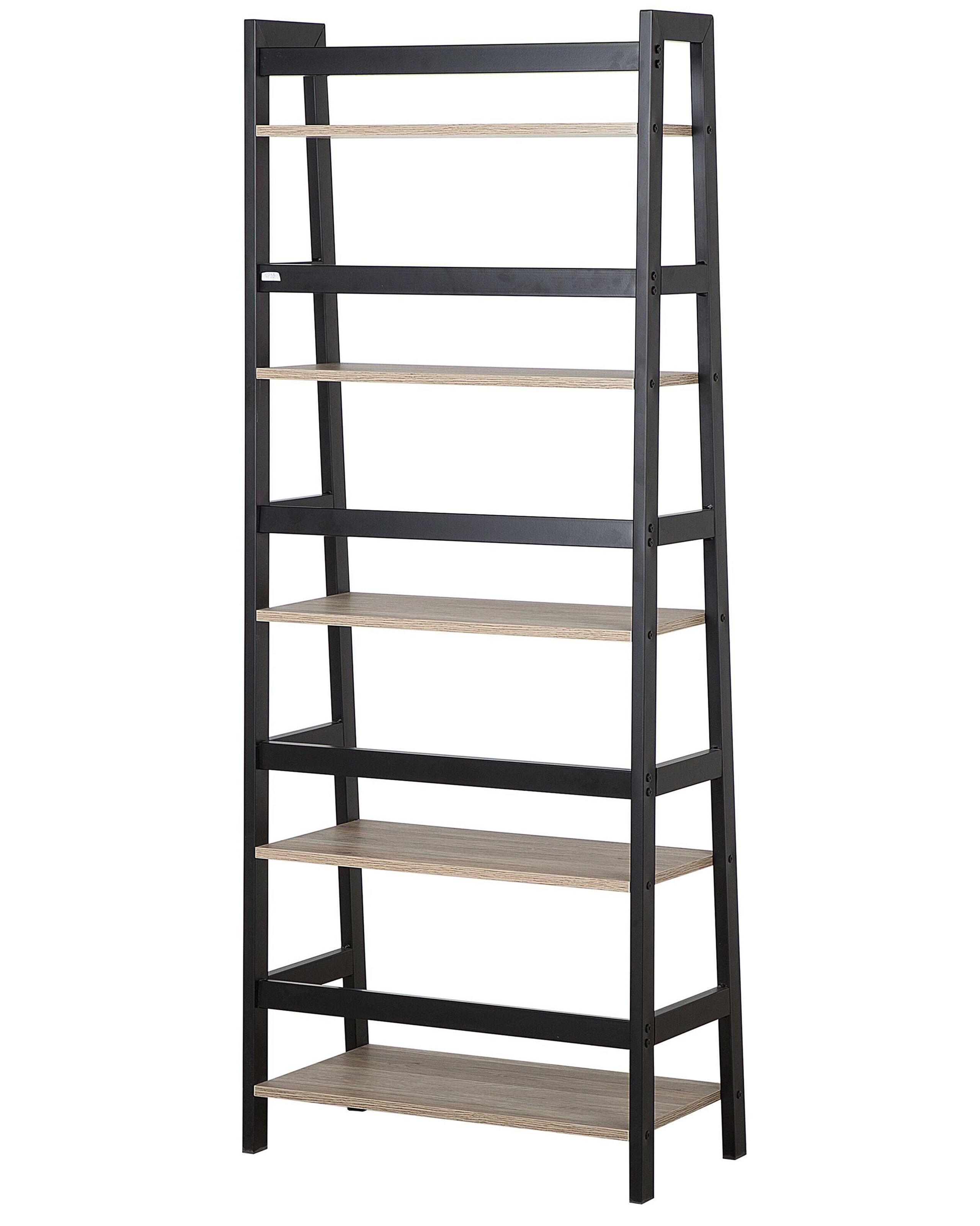 Beliani Regal mit 5 Ebenen aus MDF-Platte Retro CROYDON