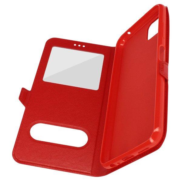 Avizar Doppelfenster Cover Samsung A22 5G Rot
